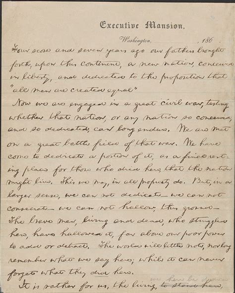 Gettysburg Address - Abraham Lincoln