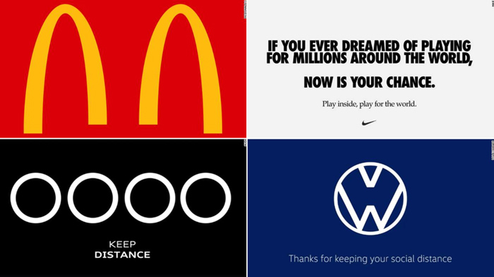 双语阅读 | 麦当劳、奥迪等品牌纷纷推出“社交隔离版”logo