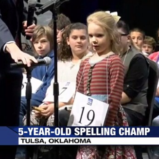 5-Year-Old Girl, Youngest to Make National Spelling Bee