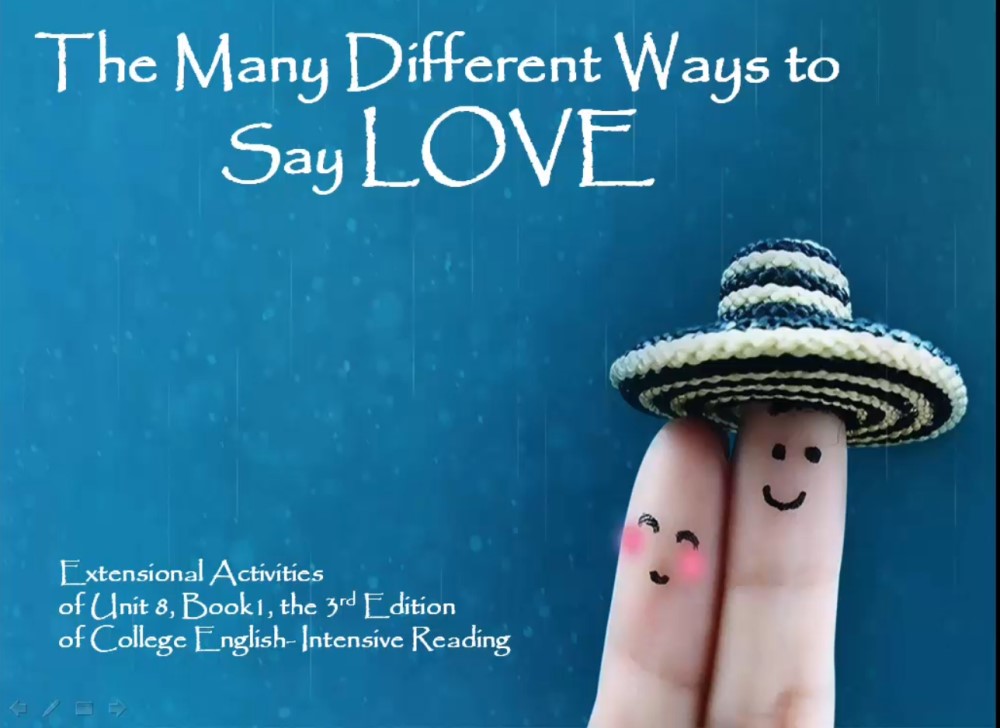 The Many Different Ways to Say Love