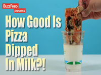People Try Pizza Dipped In Milk