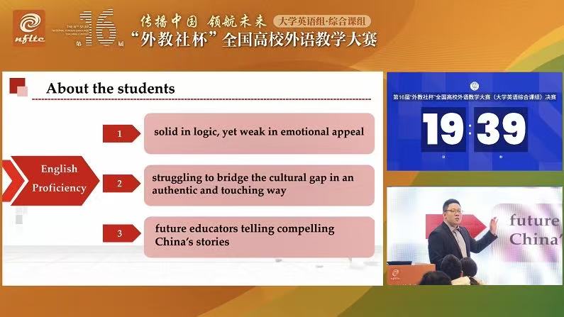 第16届大学英语组综合课组一等奖毕晨光授课