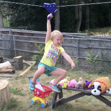 Girl Completes Backyard 'Ninja Warrior' Course