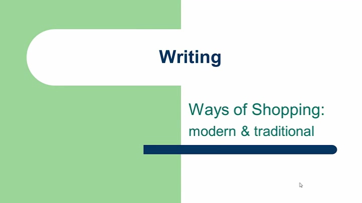 Ways of Shopping: Modern & Traditional