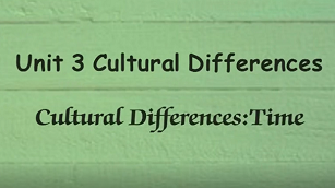 Cultural Differences Time