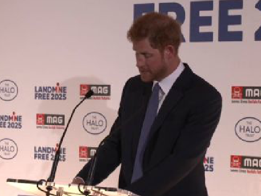 Speech by Prince Harry at a Landmine Free 2025 Reception Held at Kensington Palace