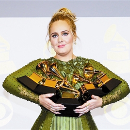 'Hello' to Five Grammys for Adele