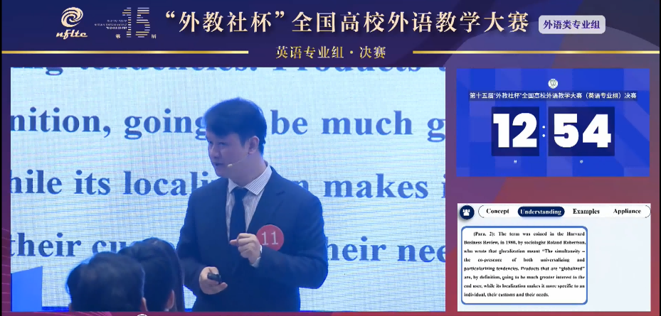 第15届英语专业组二等奖刘政授课