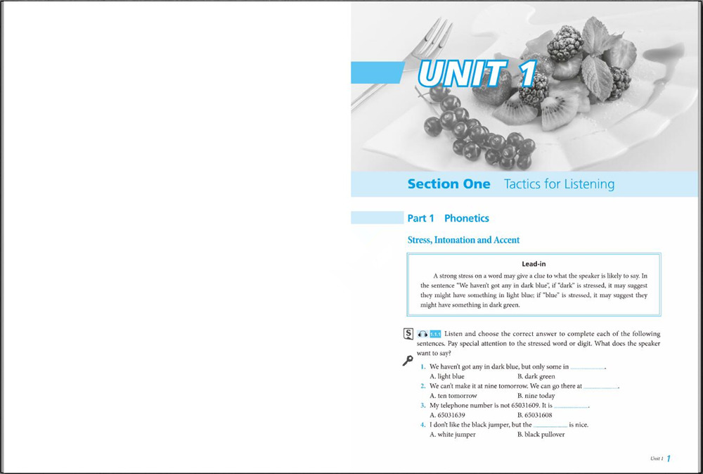 新世纪英专本科生系列（修订版）：听力教程（第三版）第2册 Unit 1-5 TOP课件
