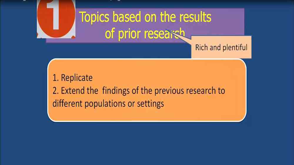 How to narrow down a research topic